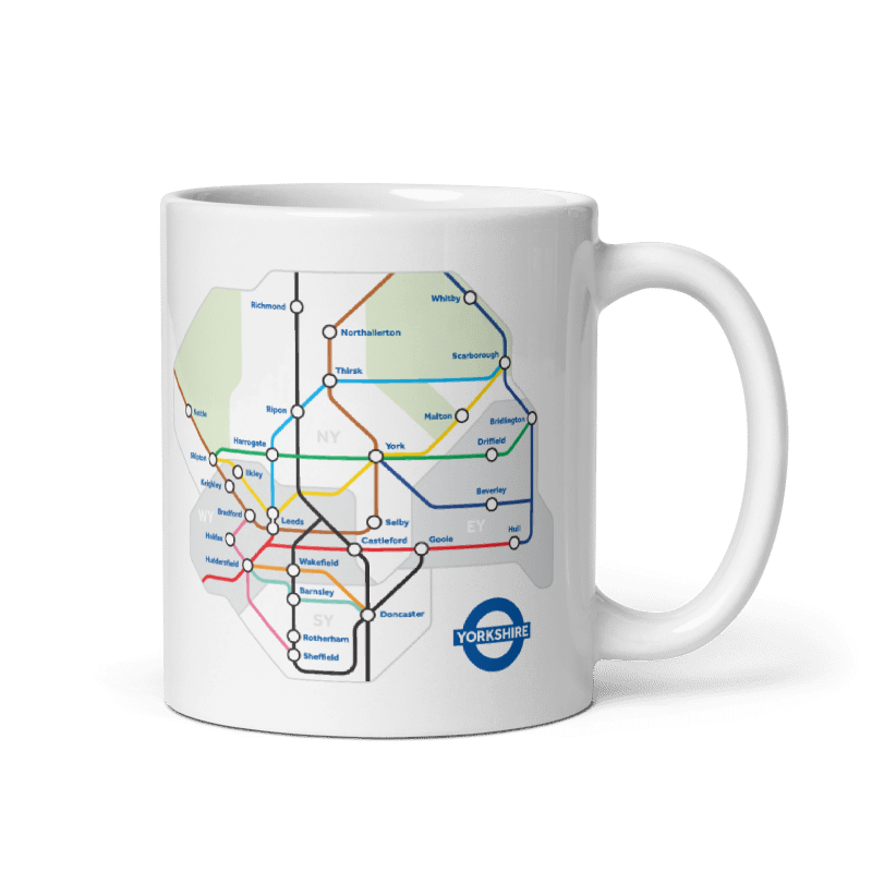 Yorkshire Underground Map Mug