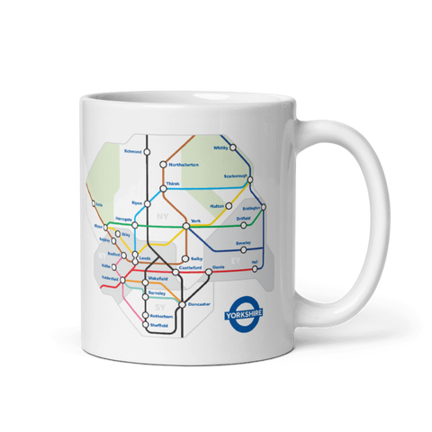 Yorkshire Underground Map Mug