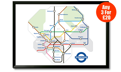 Yorkshire Underground A3 Poster