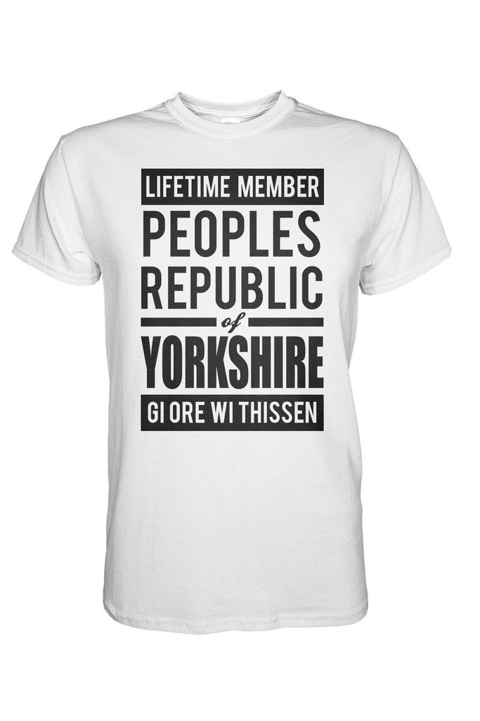 Republic of Yorkshire white Yorkshire t shirt