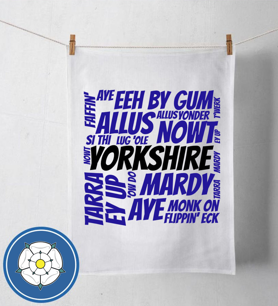 Yorkshire Sayings Tea Towel