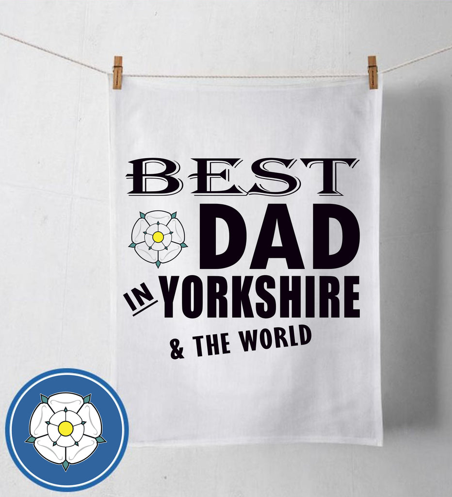 Best Dad In Yorkshire Tea Towel