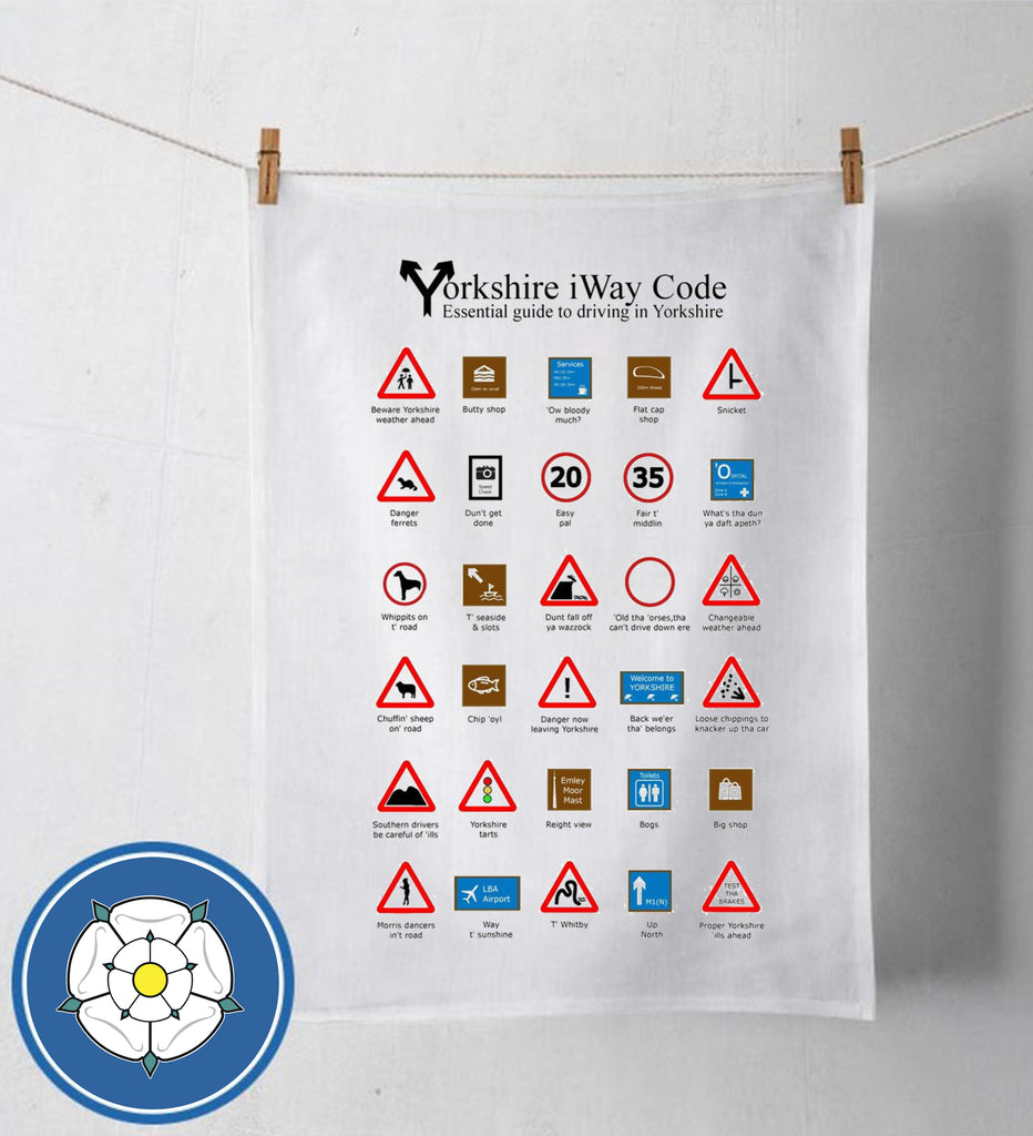 Highway Code Tea Towel