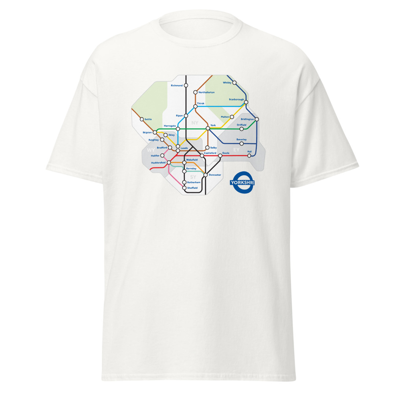Yorkshire Underground Map T-Shirt