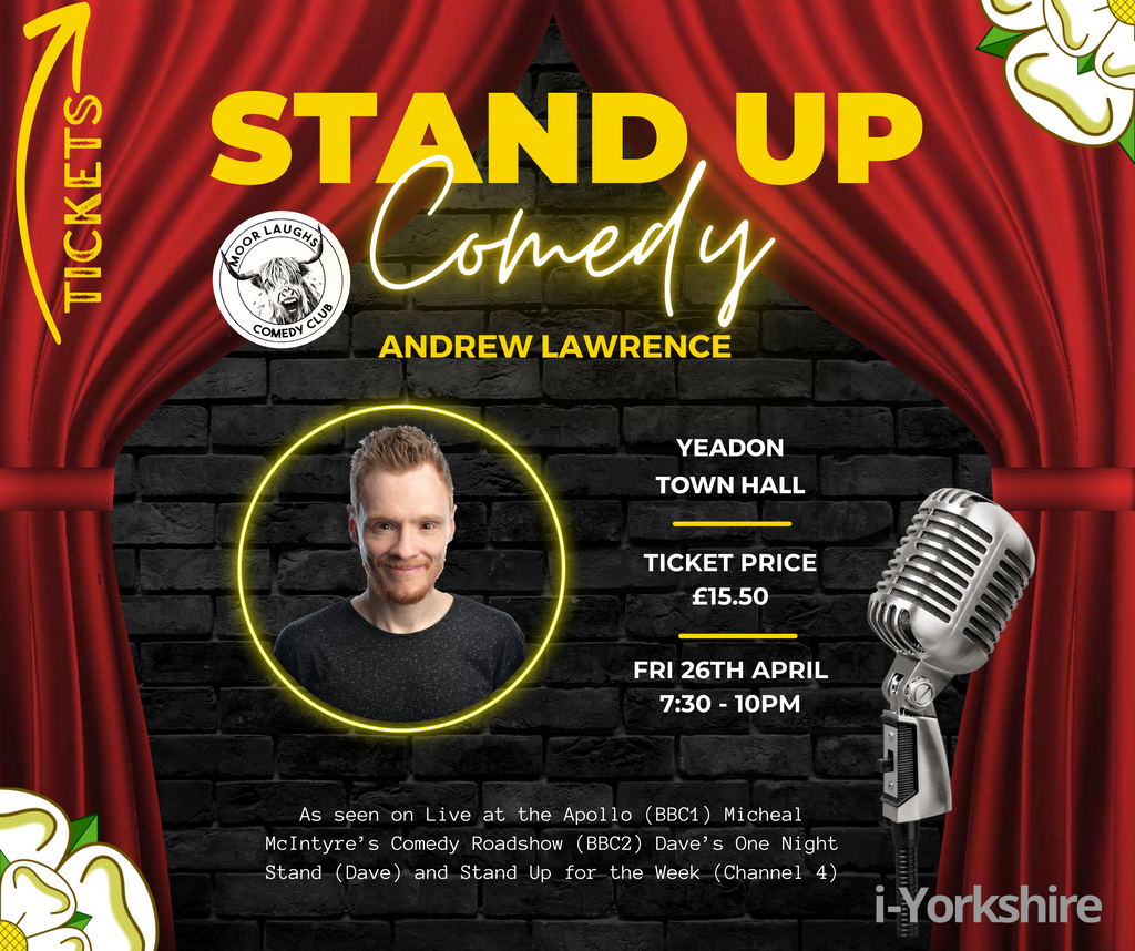 Andrew Lawrence Live At Yeadon Town Hall (Early Bird Tickets)