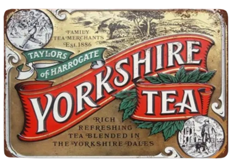 Yorkshire Tea Metal Sign