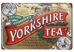 Yorkshire Tea Metal Sign