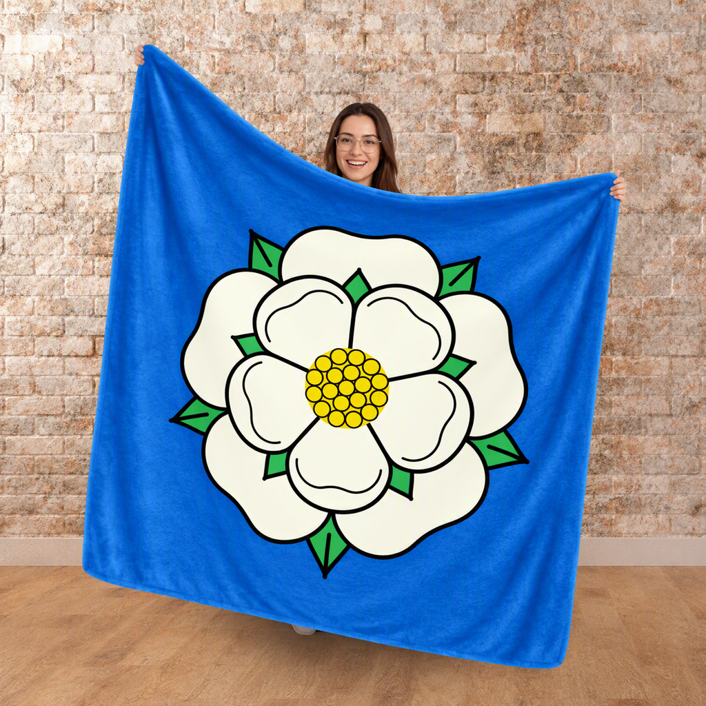 Yorkshire Rose Soft Fleece Blanket
