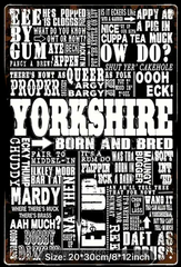 Yorkshire Sayings Metal Sign