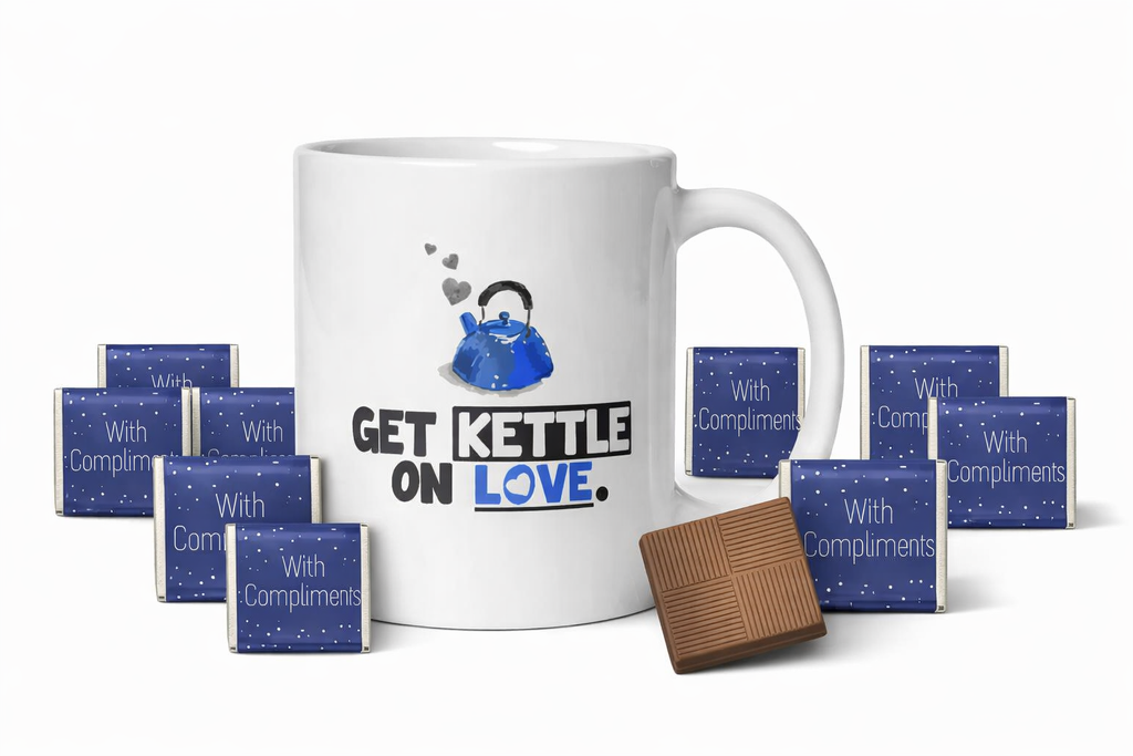 Get Kettle on Mug & 10 chocolates