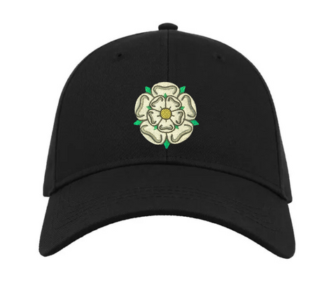 Yorkshire Rose Cap Black