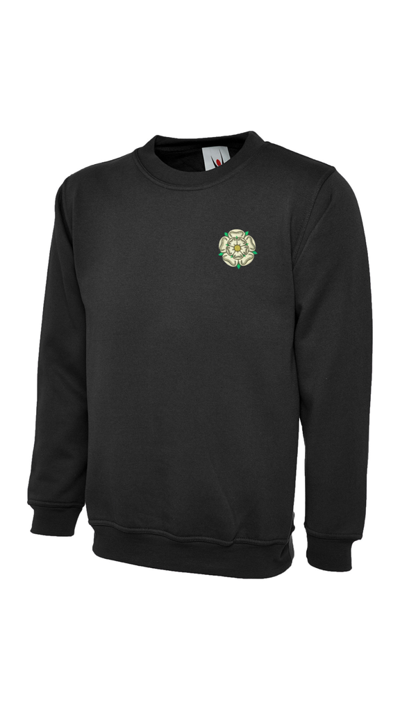 Yorkshire Rose Embroidered Sweatshirt