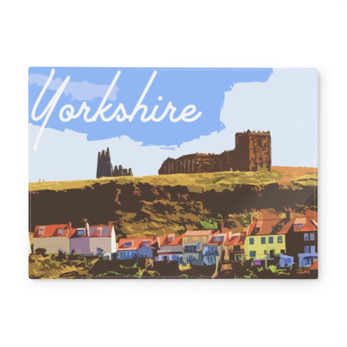Whitby Yorkshire Glass Chopping Board