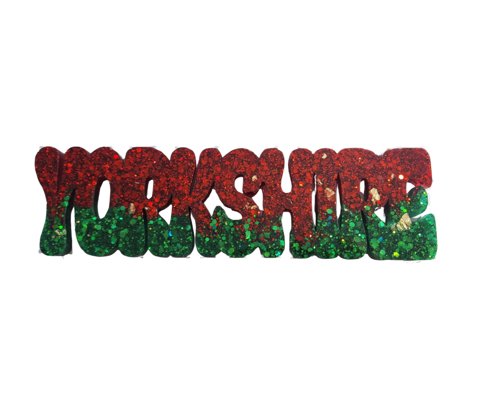 Yorkshire Resin Freestanding Christmas Sign