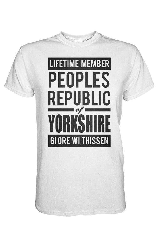 Republic of Yorkshire white Yorkshire t shirt 