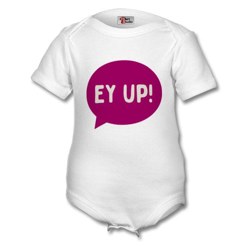 Ey Up Pink Baby Grow