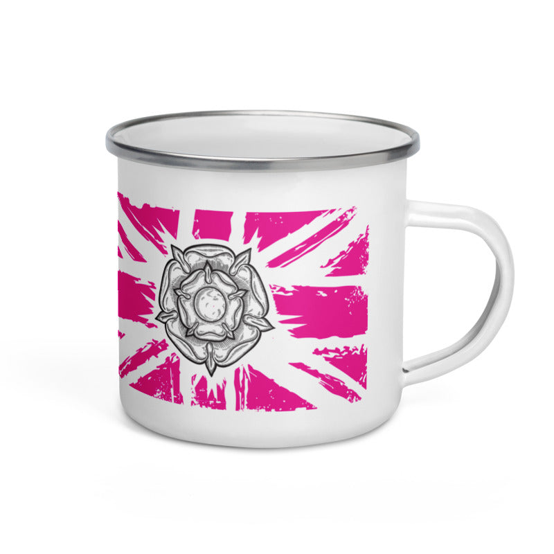 Yorkshire Pink Camping Mug