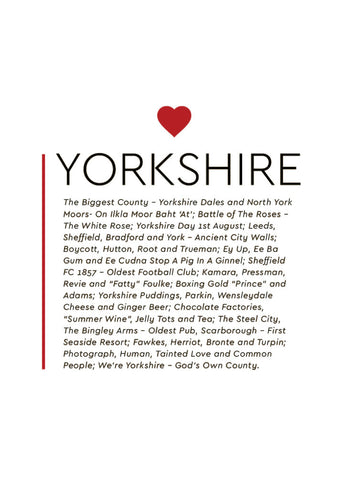 Yorkshire Heart Poster
