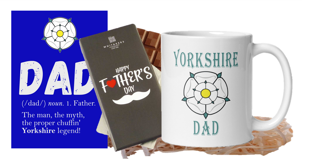Fathers Day Mug, Yorkshire Chocolate & Card