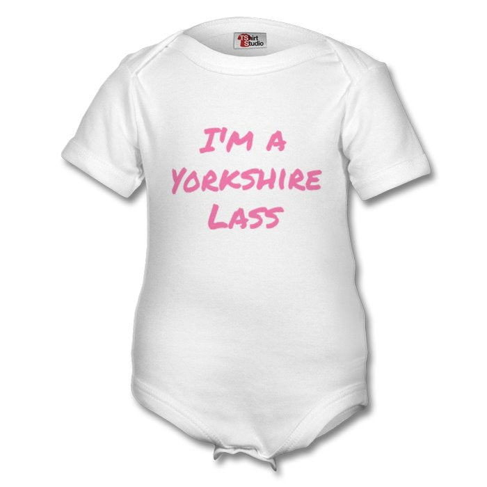 I'm A Yorkshire Lass Baby Grow